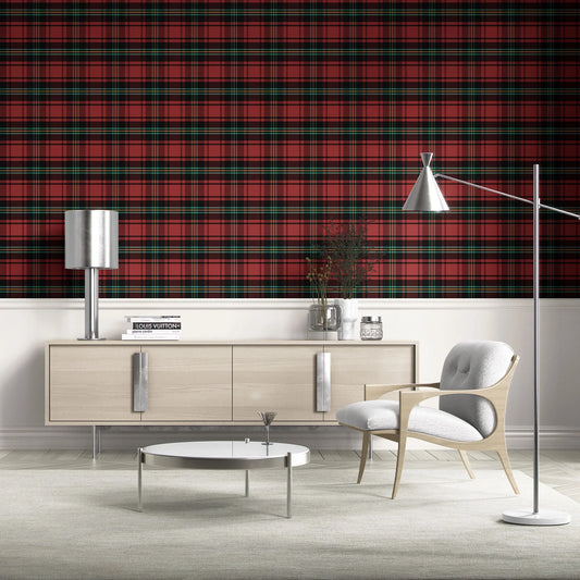 Foxcroft Plaid Wallpaper - Clan Rouge