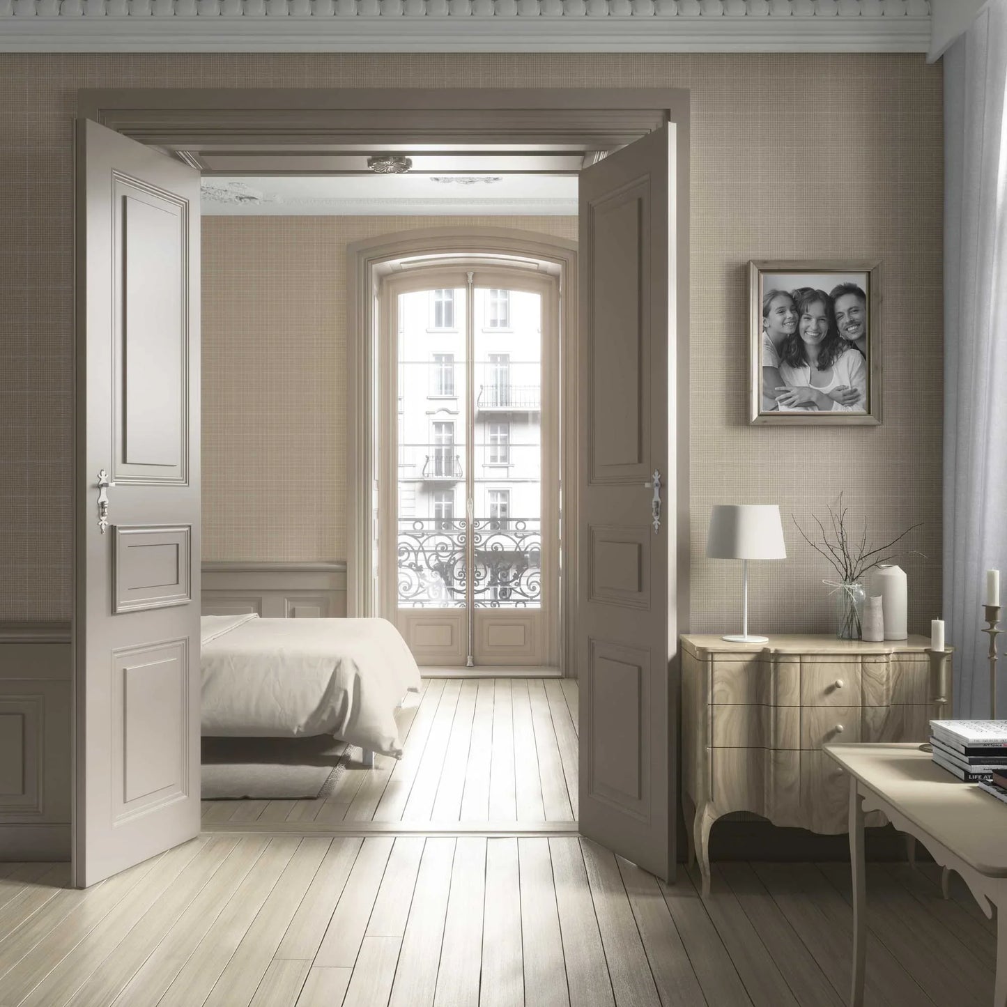Glenloft Checks Wallpaper - Honeygrain Tan