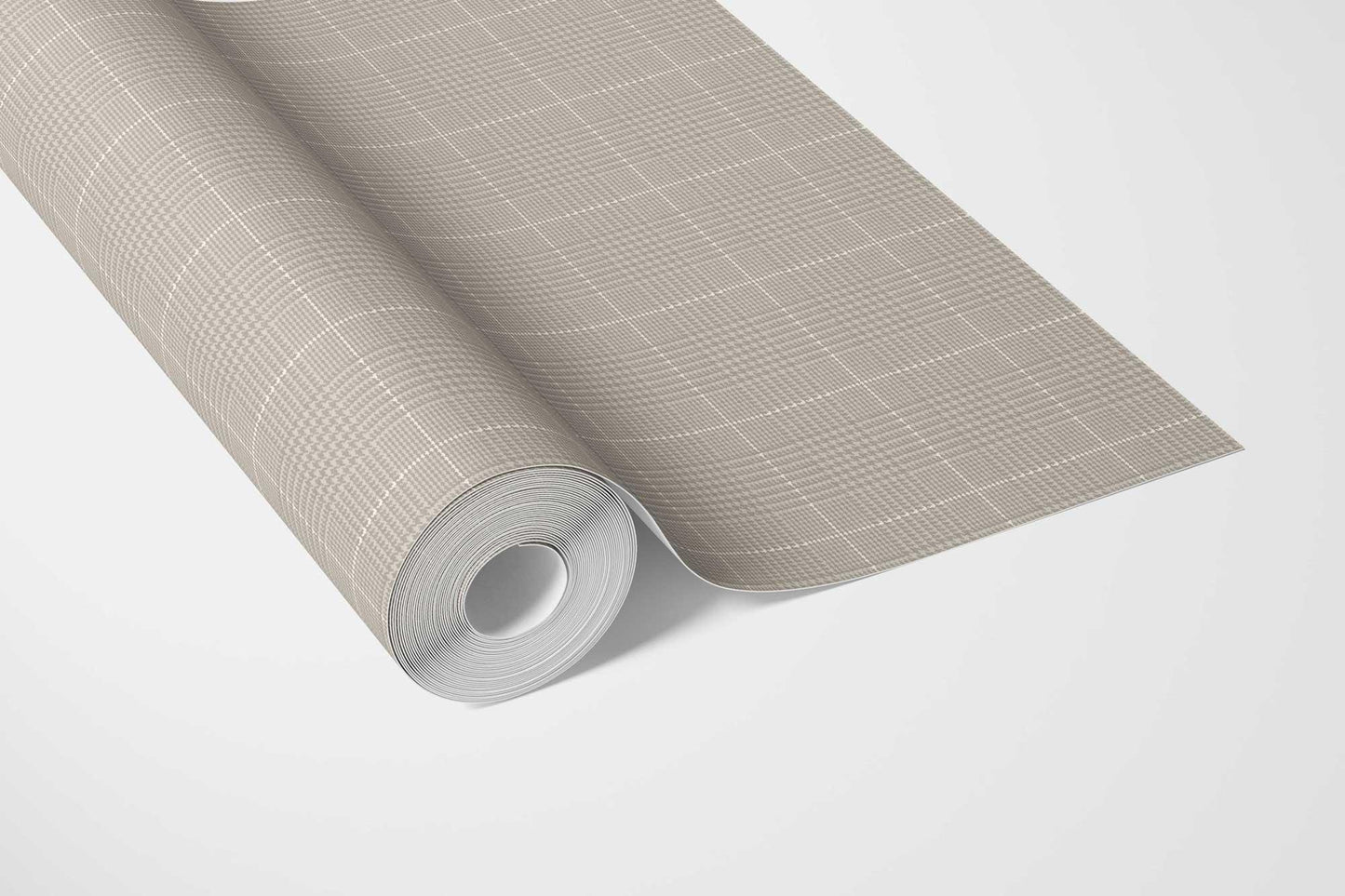 Glenloft Checks Wallpaper - Pebble Ash