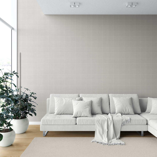 Glenloft Checks Wallpaper - Soft Taupe