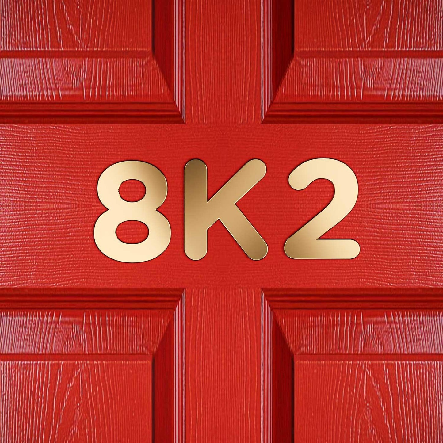 Gotham - Rounded Brass Door Numbers & Letters - Housenama