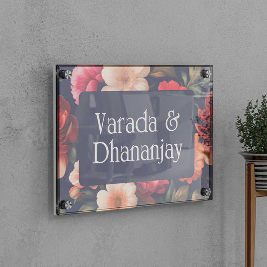 Harmony Garden - Acrylic Name Plate - Housenama