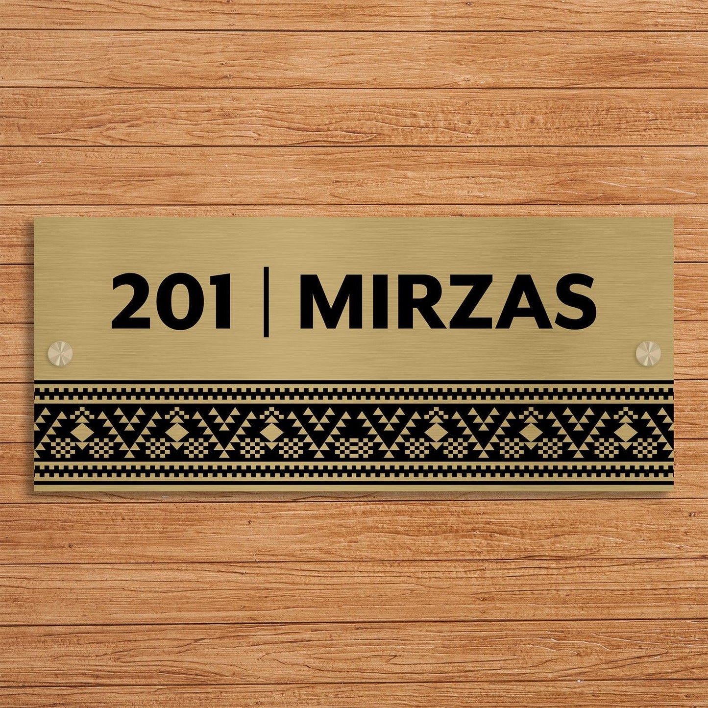 Ikat - Stainless Steel Name Plate