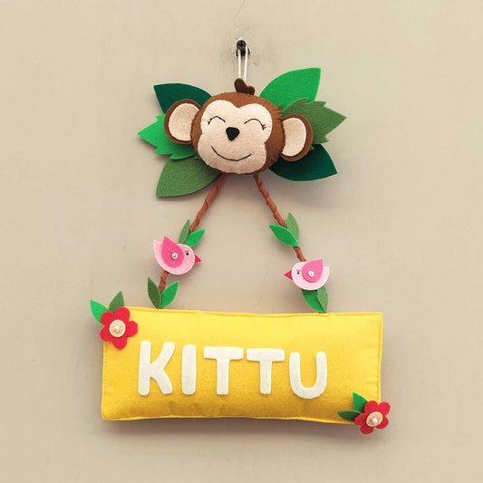 Jungle Vibes - Customized Felt Name Plate