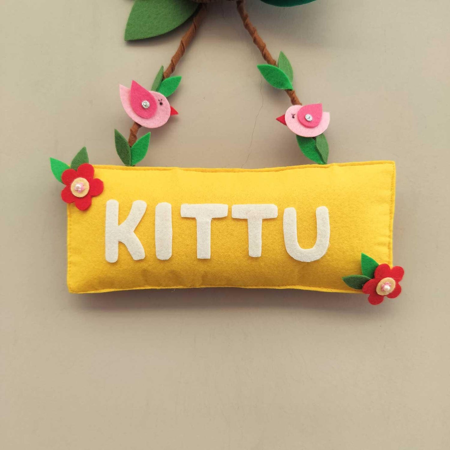 Jungle Vibes - Customized Felt Name Plate