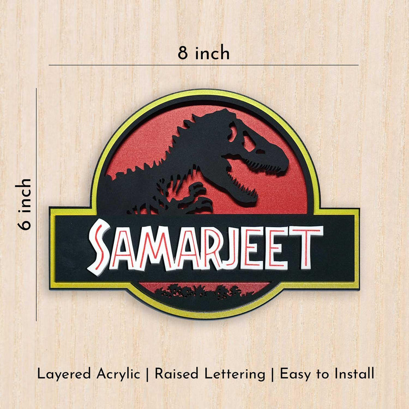 Jurassic Park - Kids' Room Door Sign – Housenama
