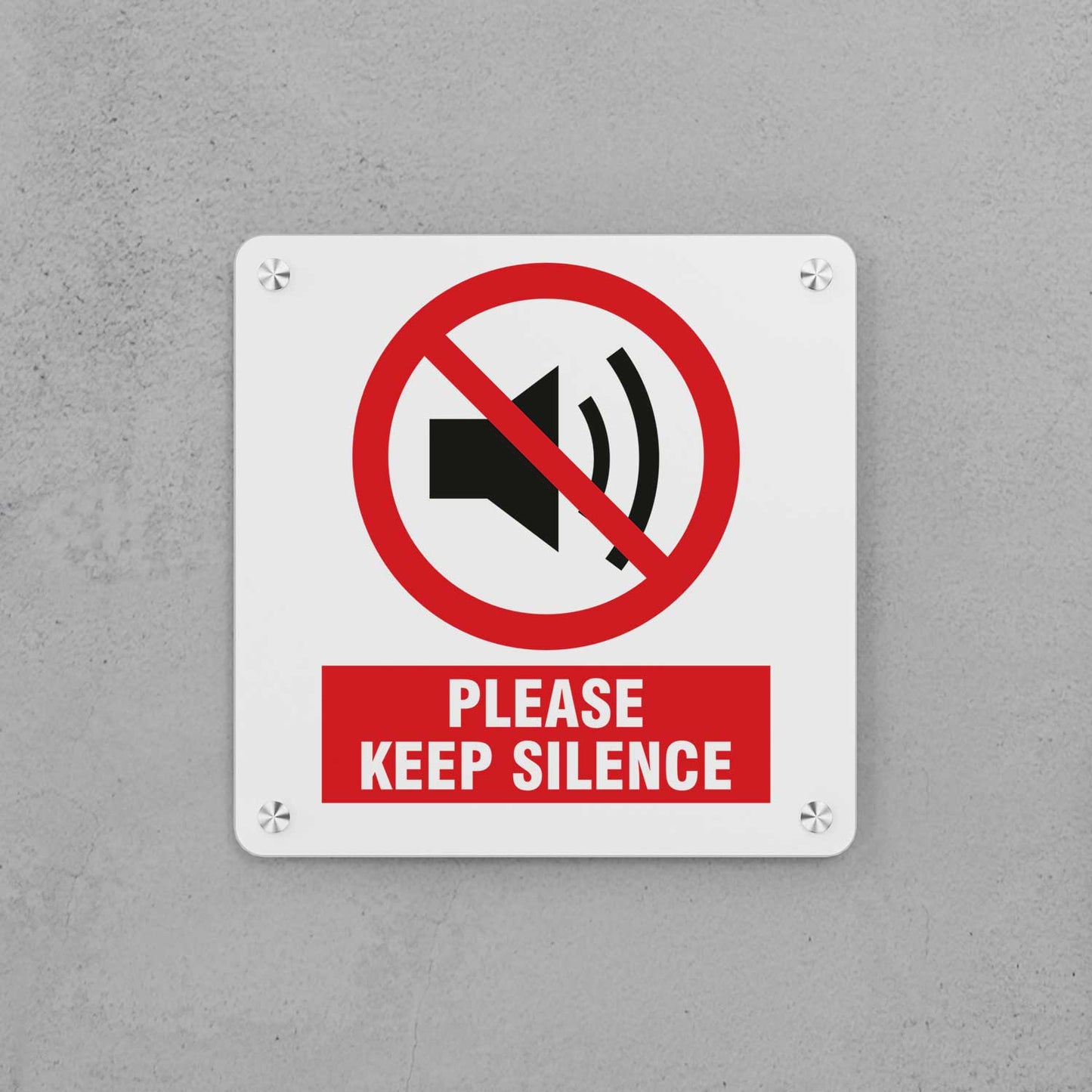 Keep Silence Sign