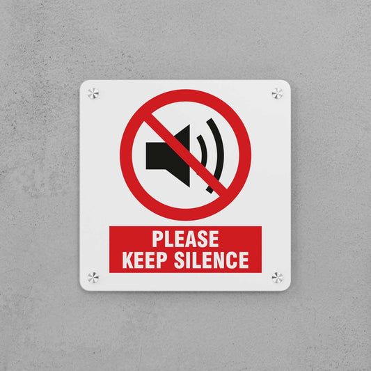 Keep Silence Sign - Housenama