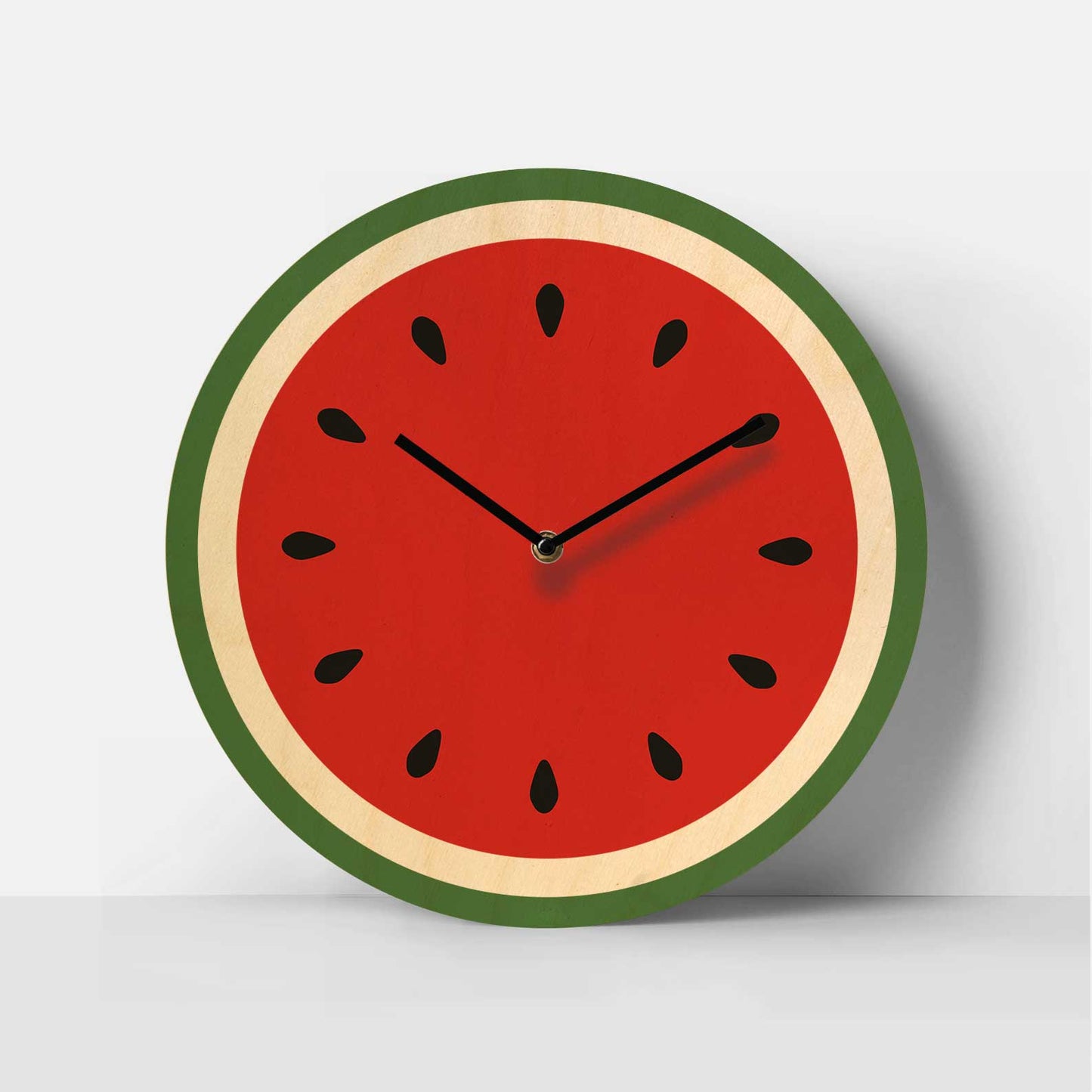 Melon Time Birch Clock