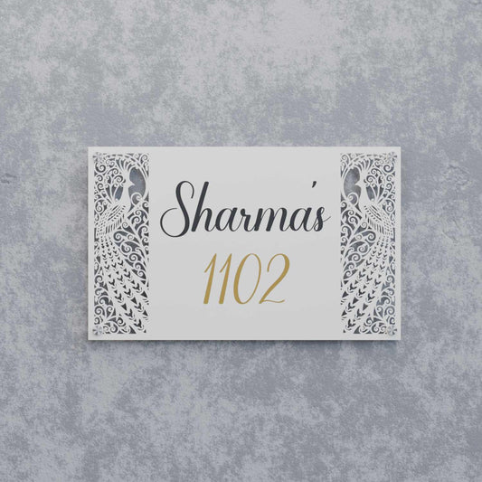 Naaz-e-Mor - Steel Name Plate