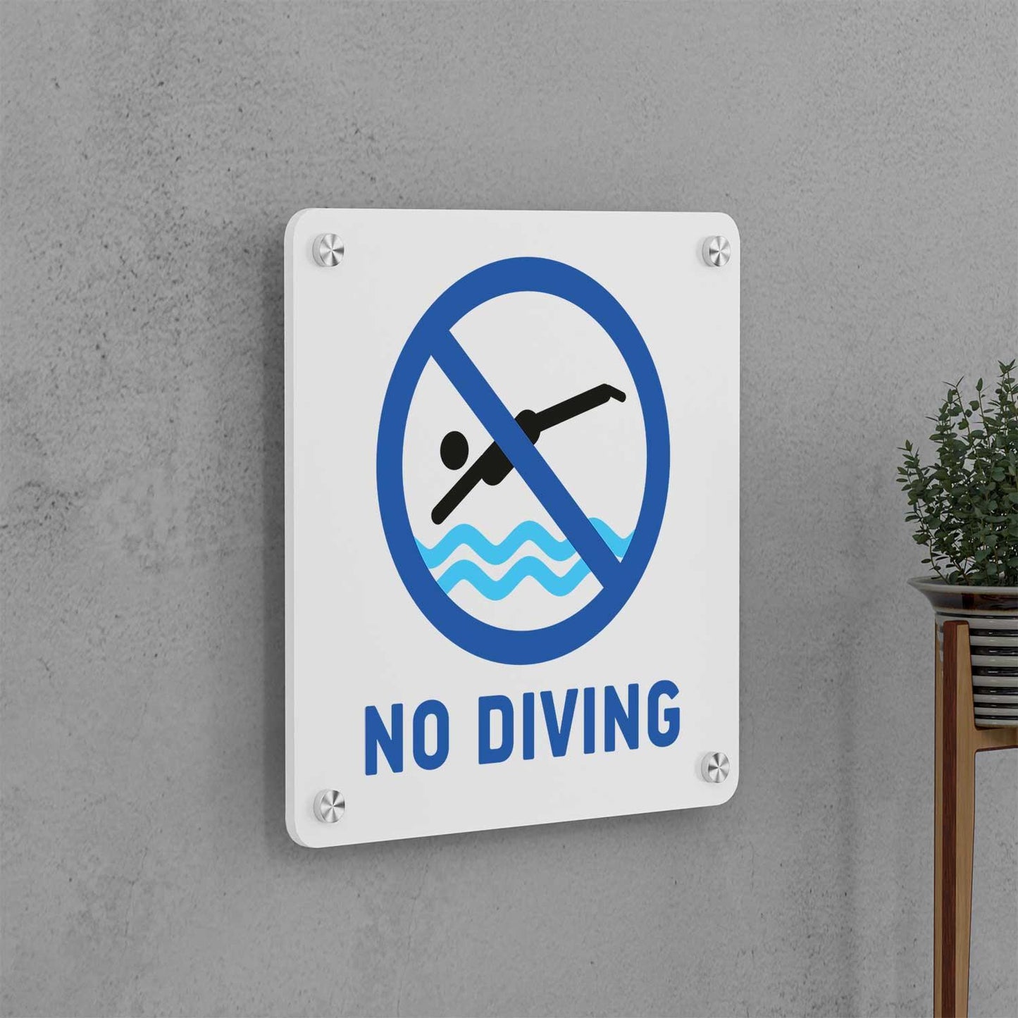 No Diving Sign - Housenama