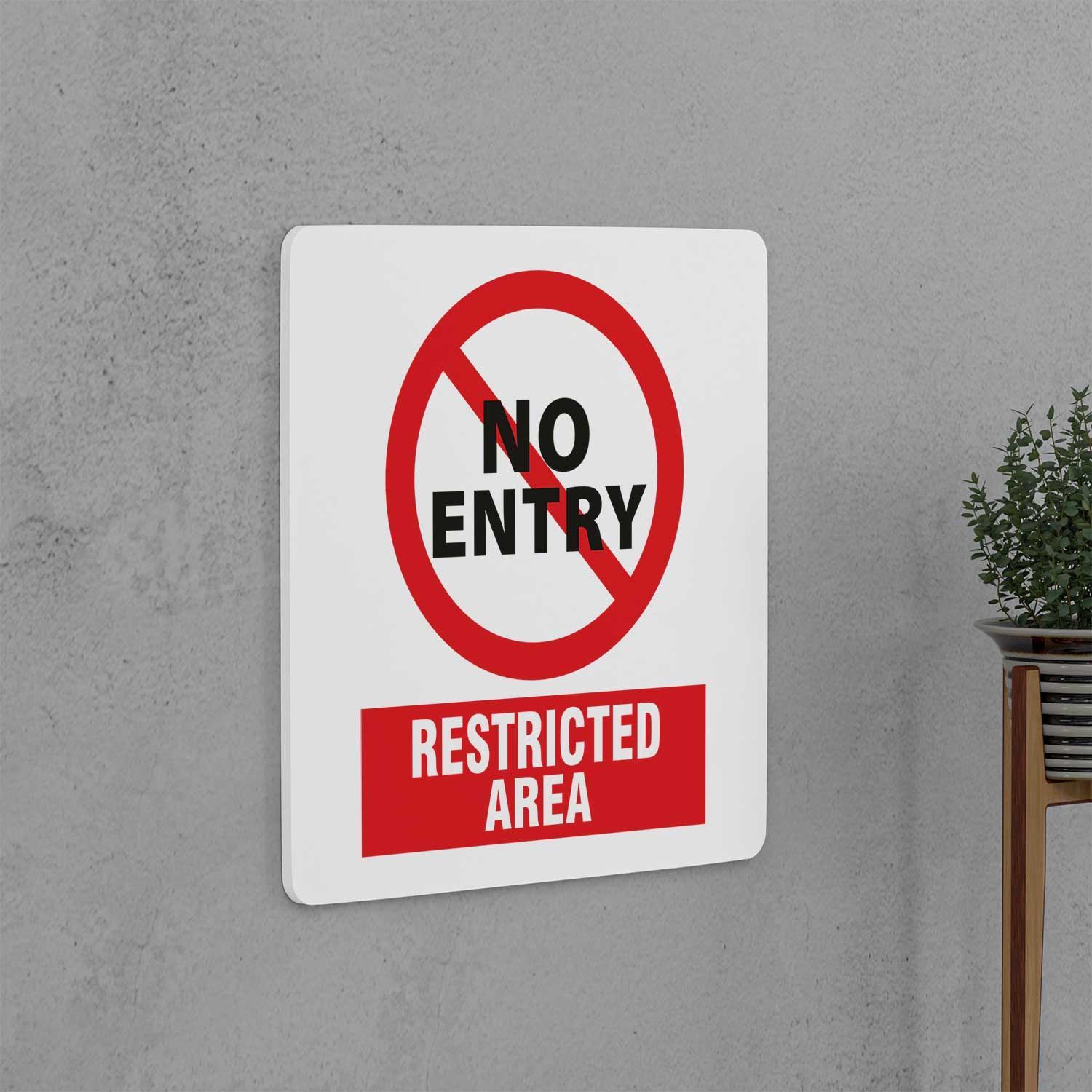 Entry Ristricted Sign No Entry (Restricted Area) Sign – Housenama