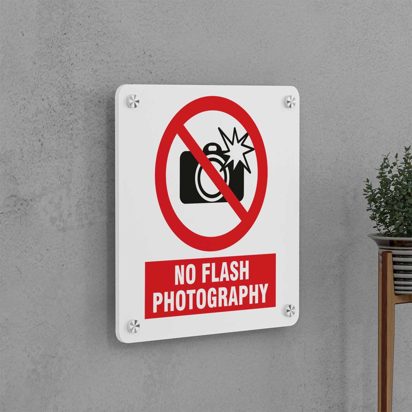 No Flash Photography Sign - Housenama