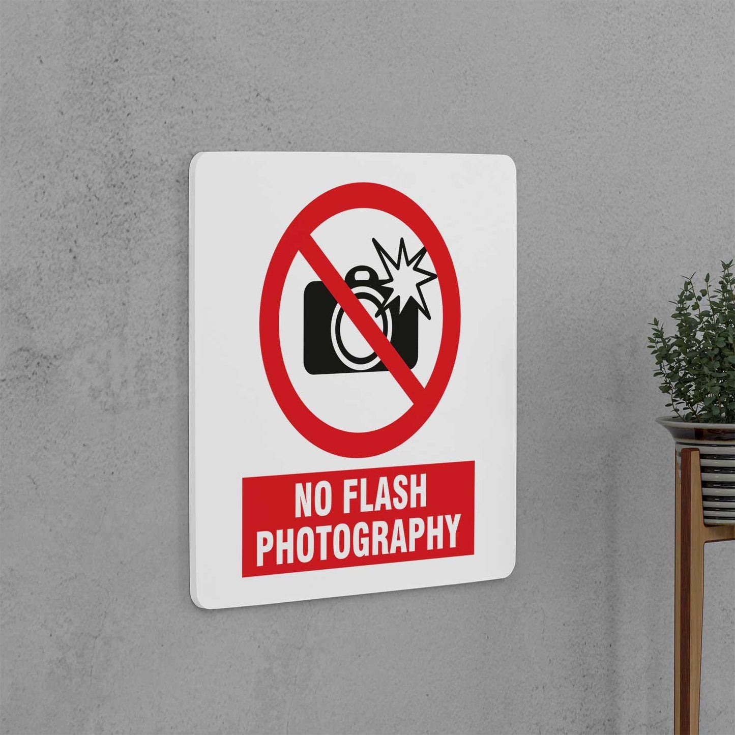 No Flash Photography Sign - Housenama
