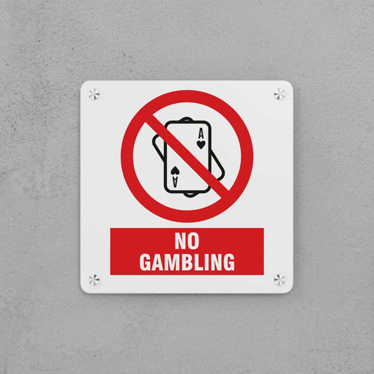 No Gambling Sign - Housenama