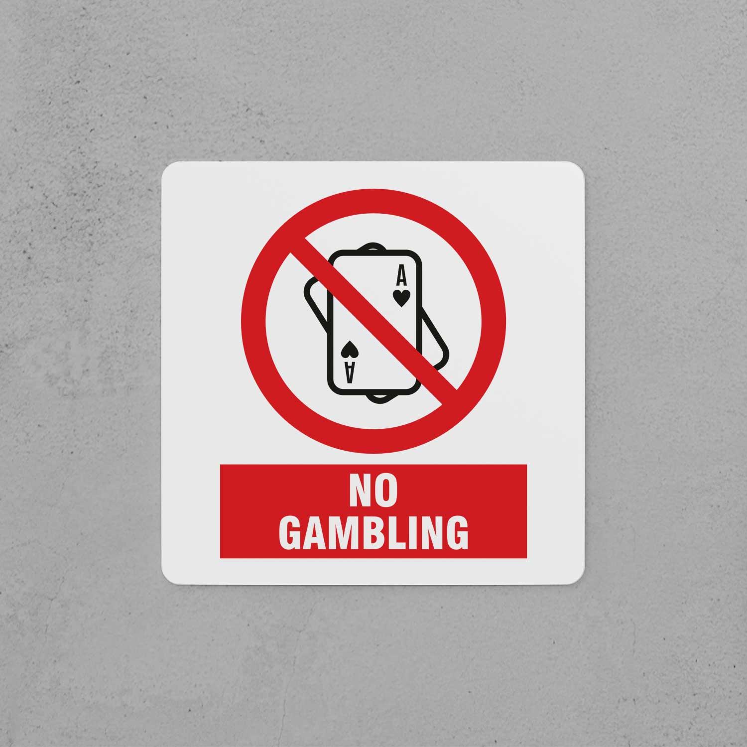 No Gambling Sign - Housenama