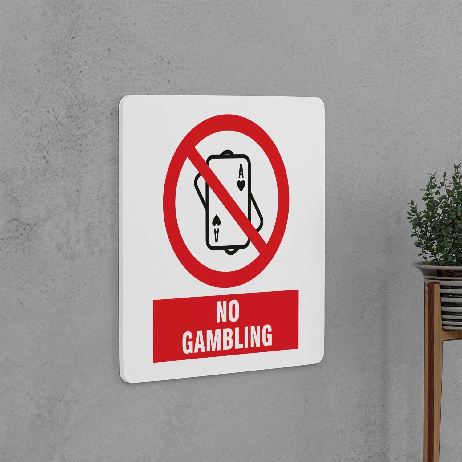 No Gambling Sign - Housenama