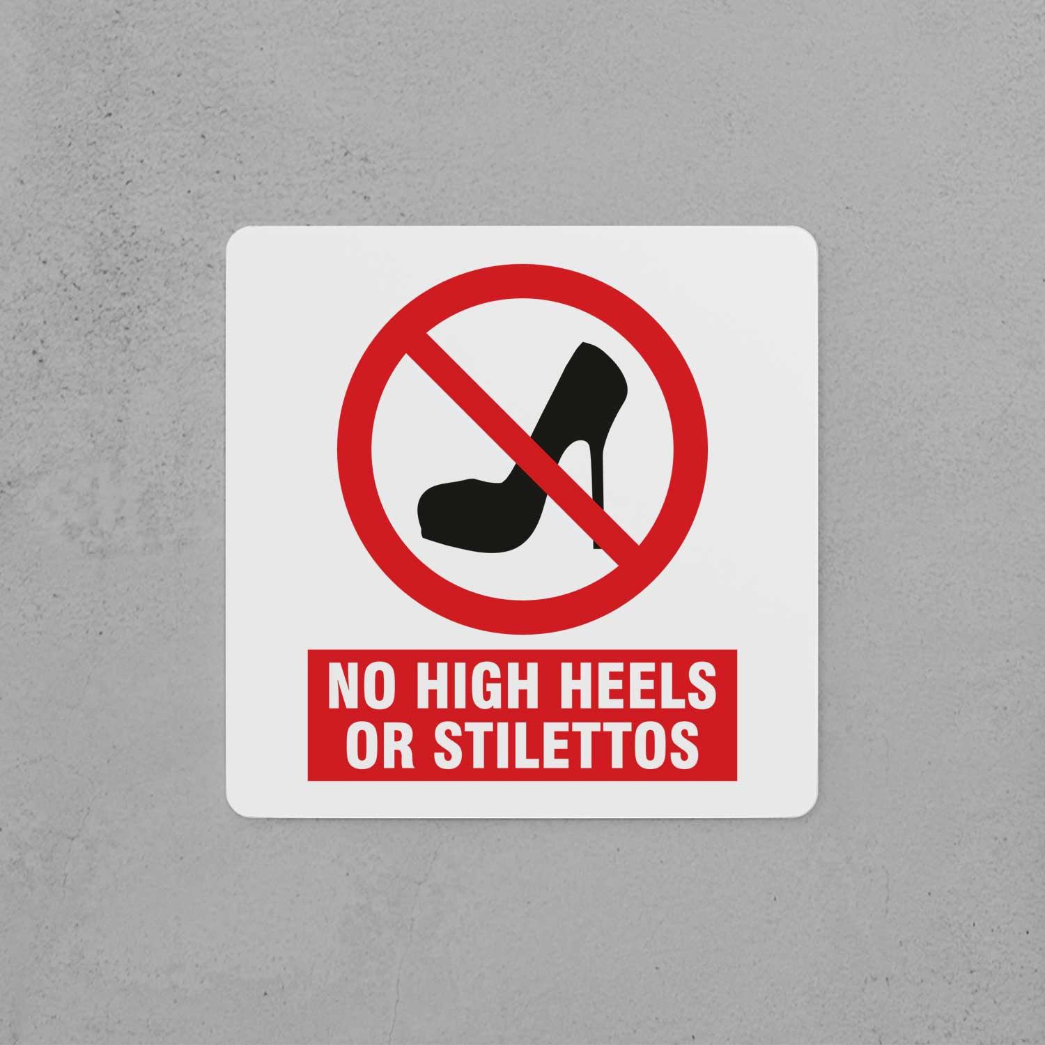 No High Heels Sign - Housenama