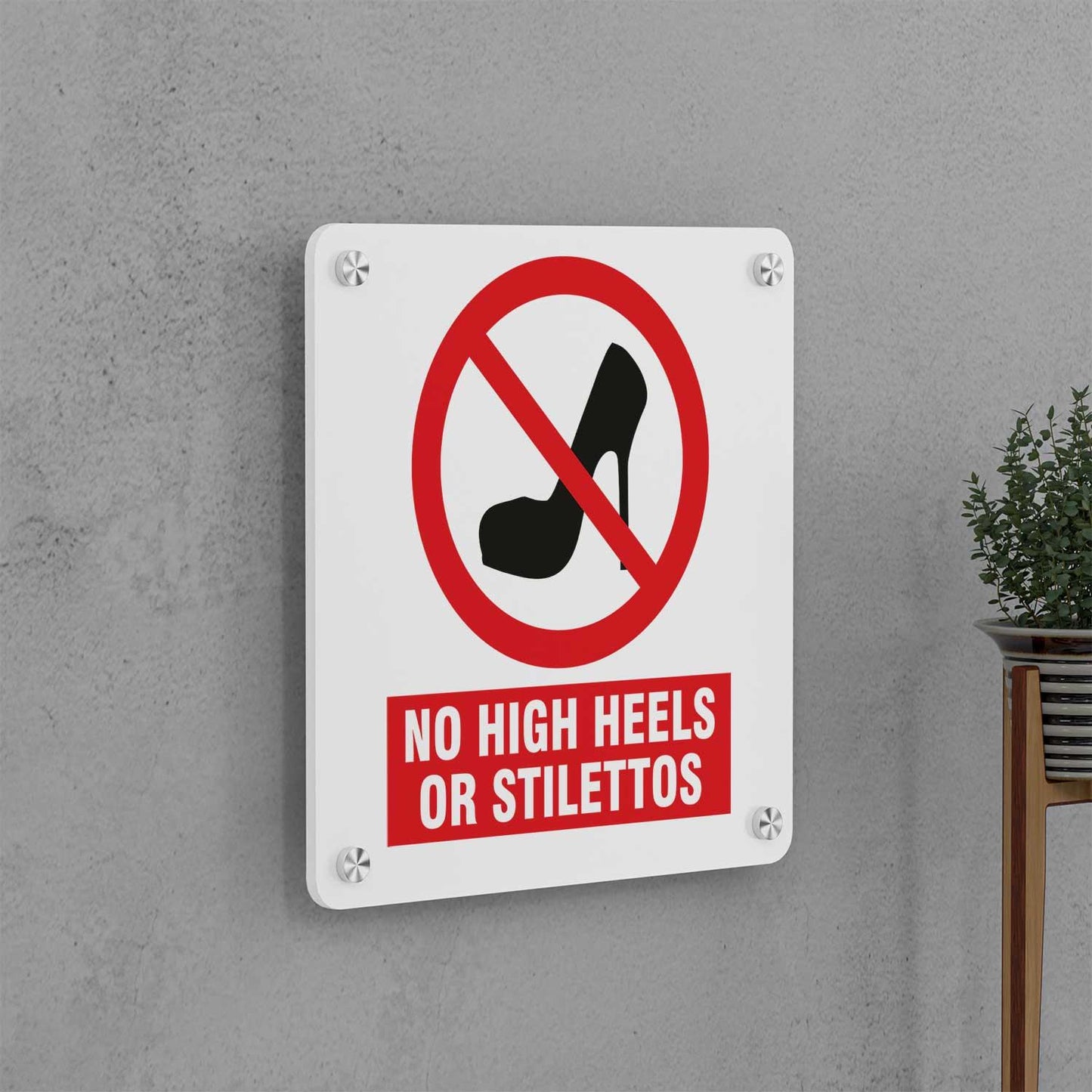 No High Heels Sign - Housenama