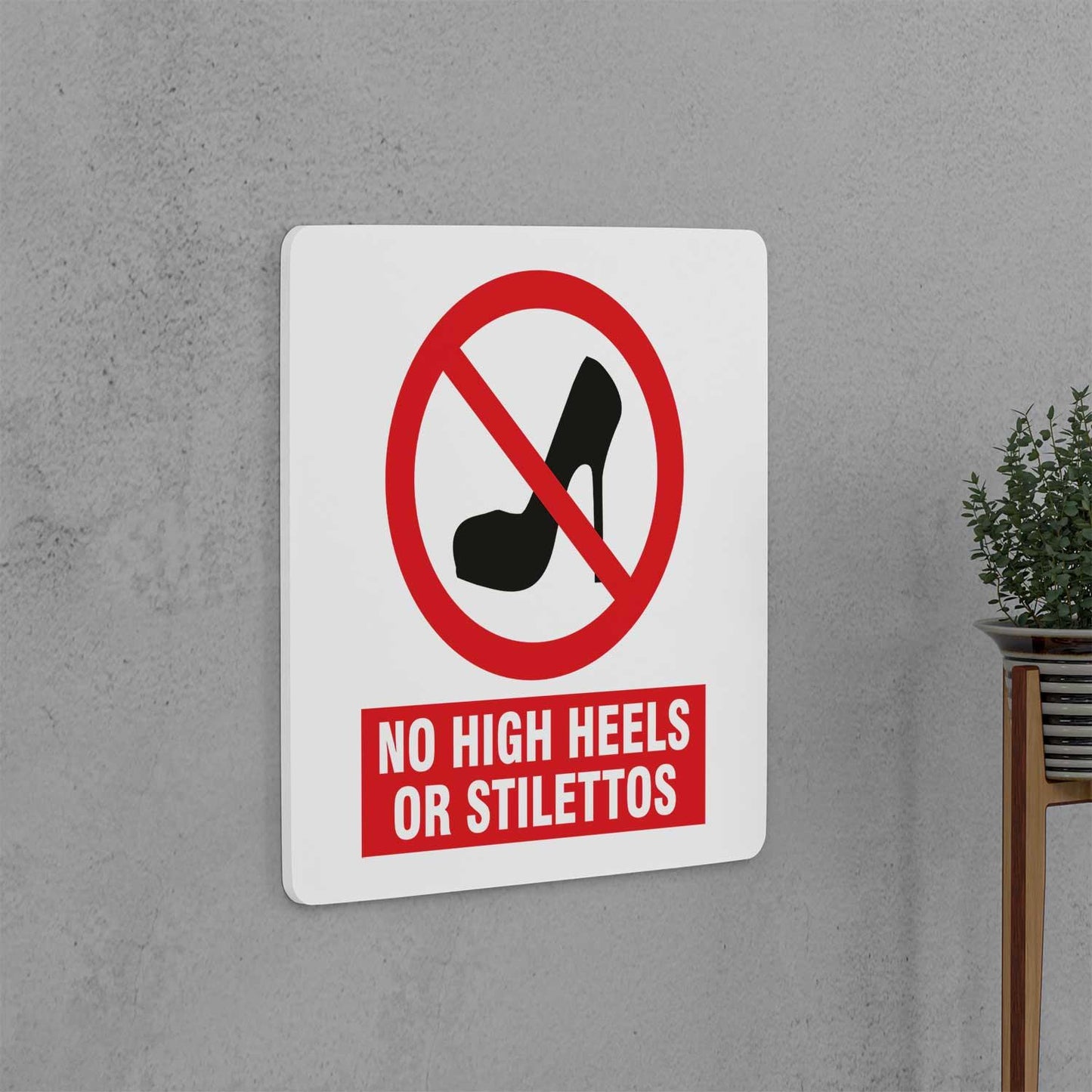 No High Heels Sign - Housenama