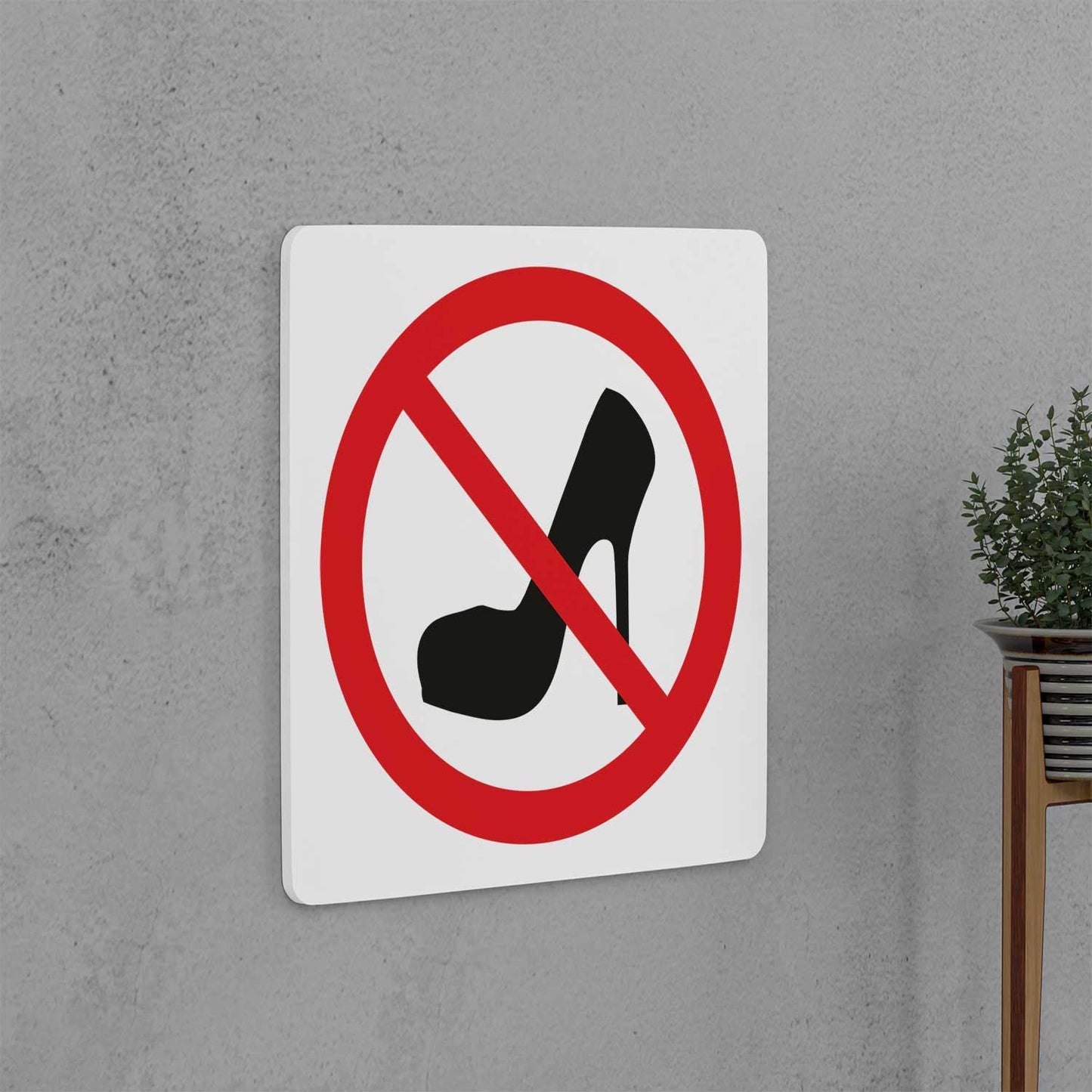 No High Heels Sign - Housenama