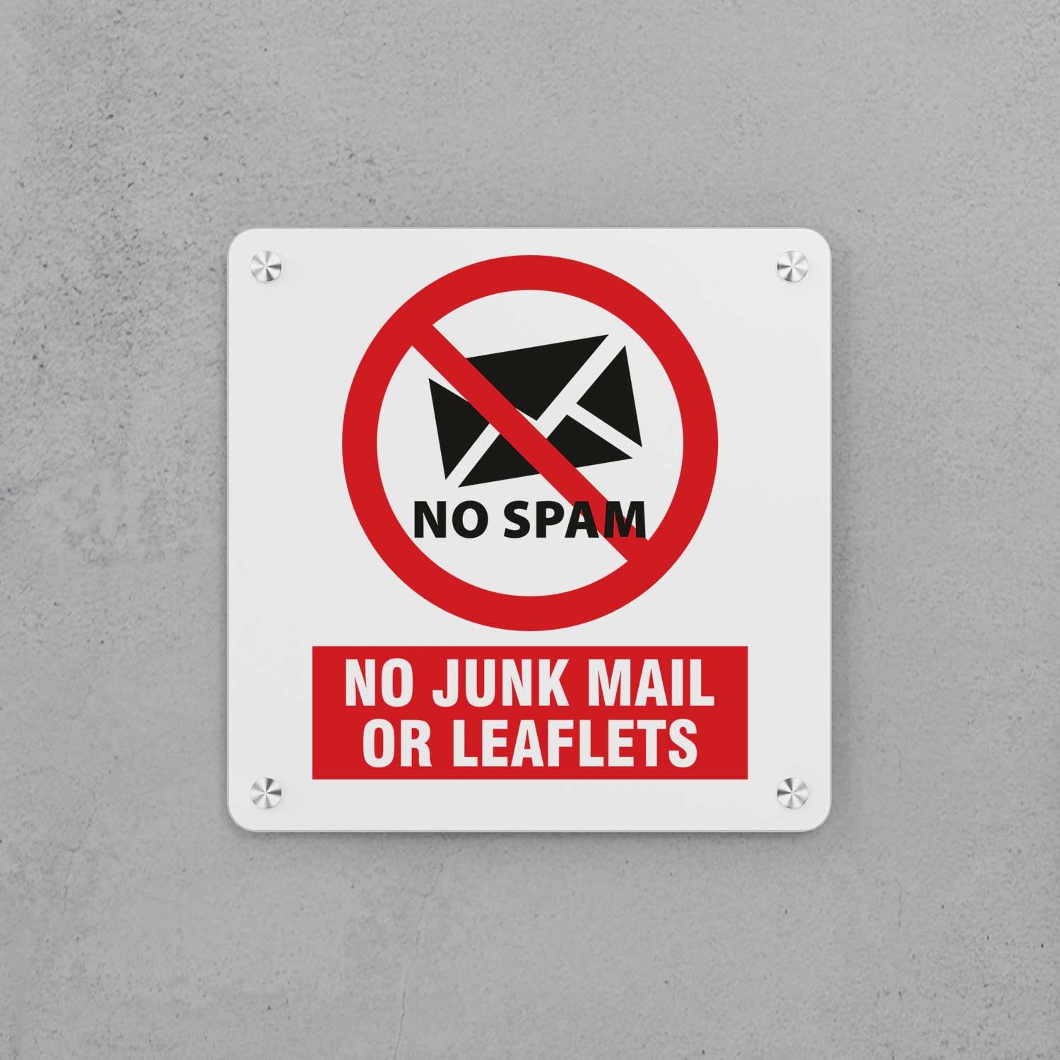 No Junk Mail Sign - Housenama