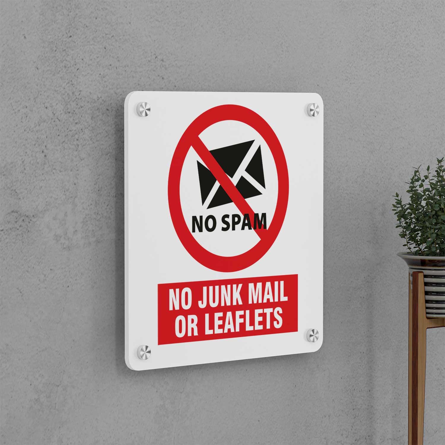 No Junk Mail Sign - Housenama