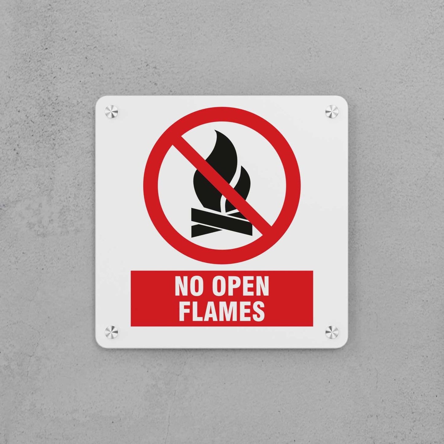 No Open Flames Sign - Housenama