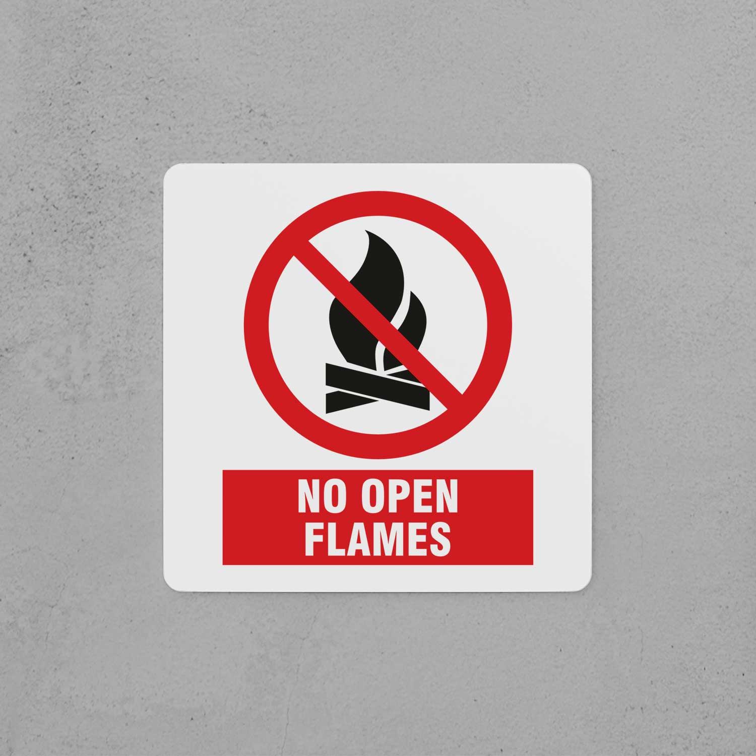 No Open Flames Sign - Housenama