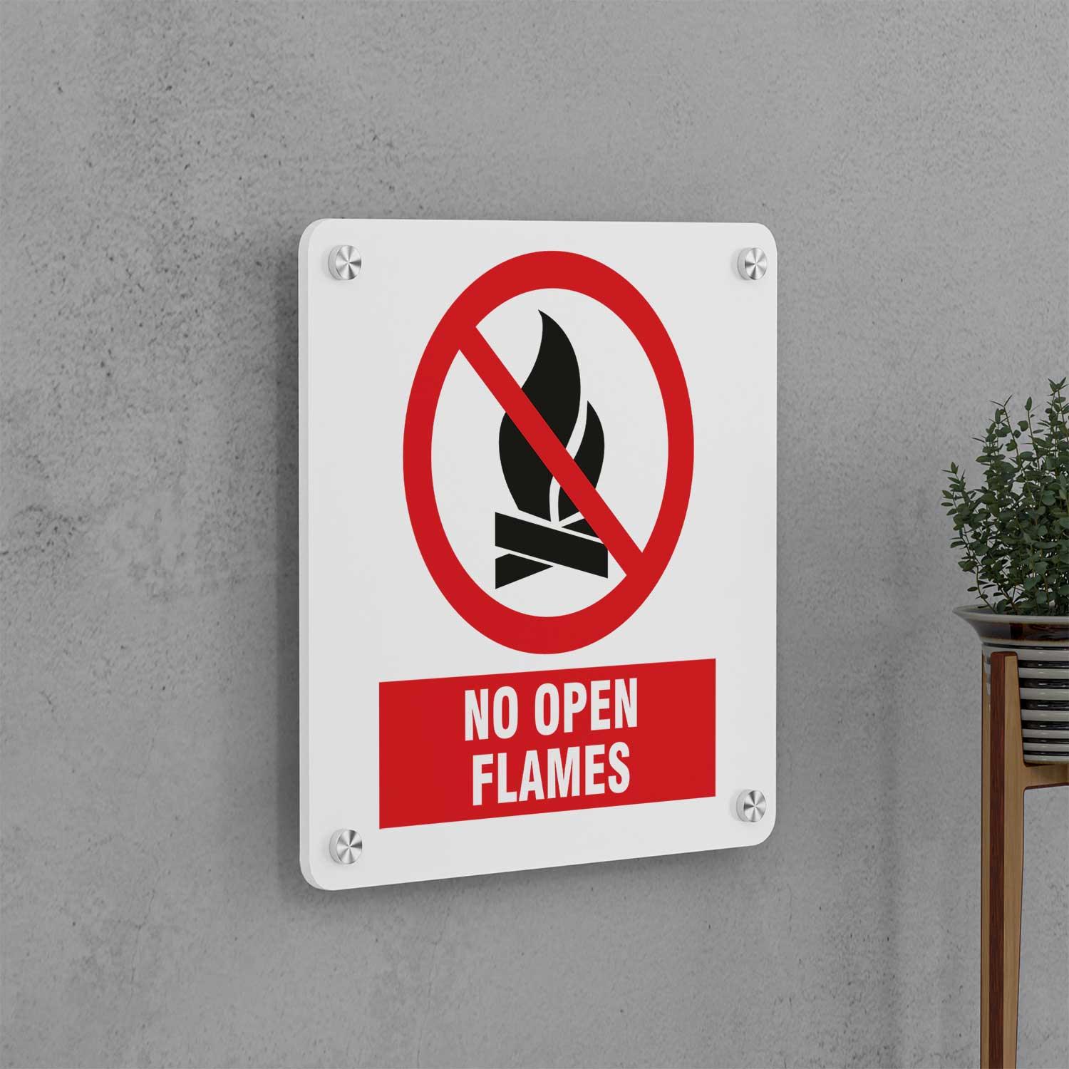 No Open Flames Sign - Housenama