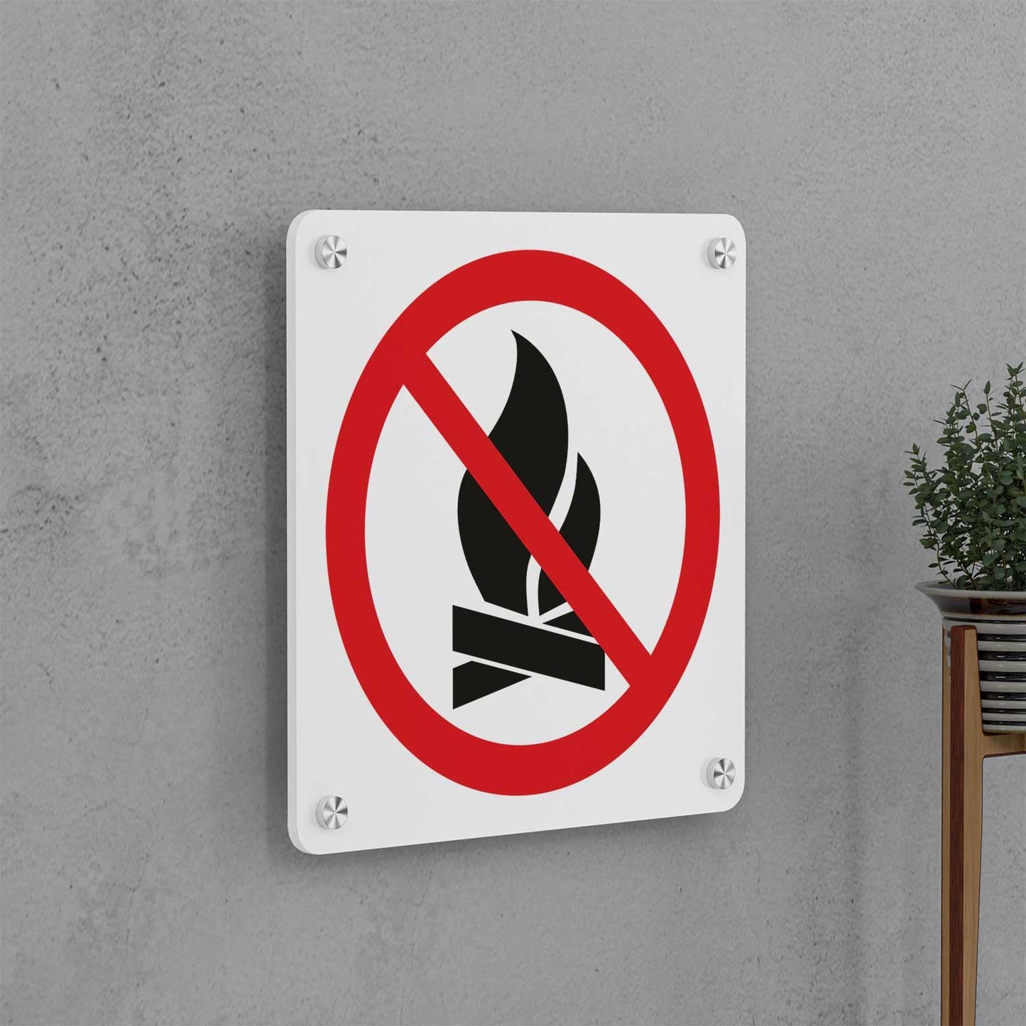 No Open Flames Sign - Housenama