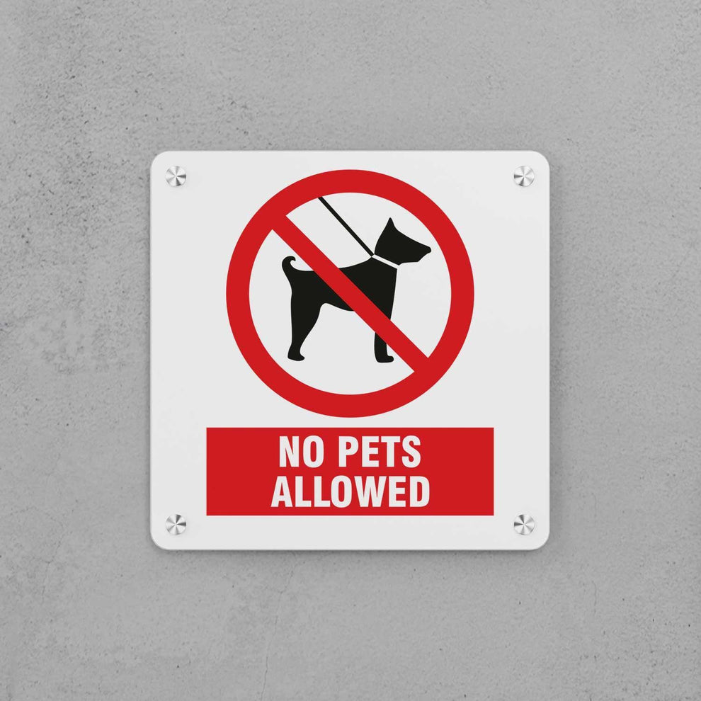 No Pets Allowed Sign – Housenama