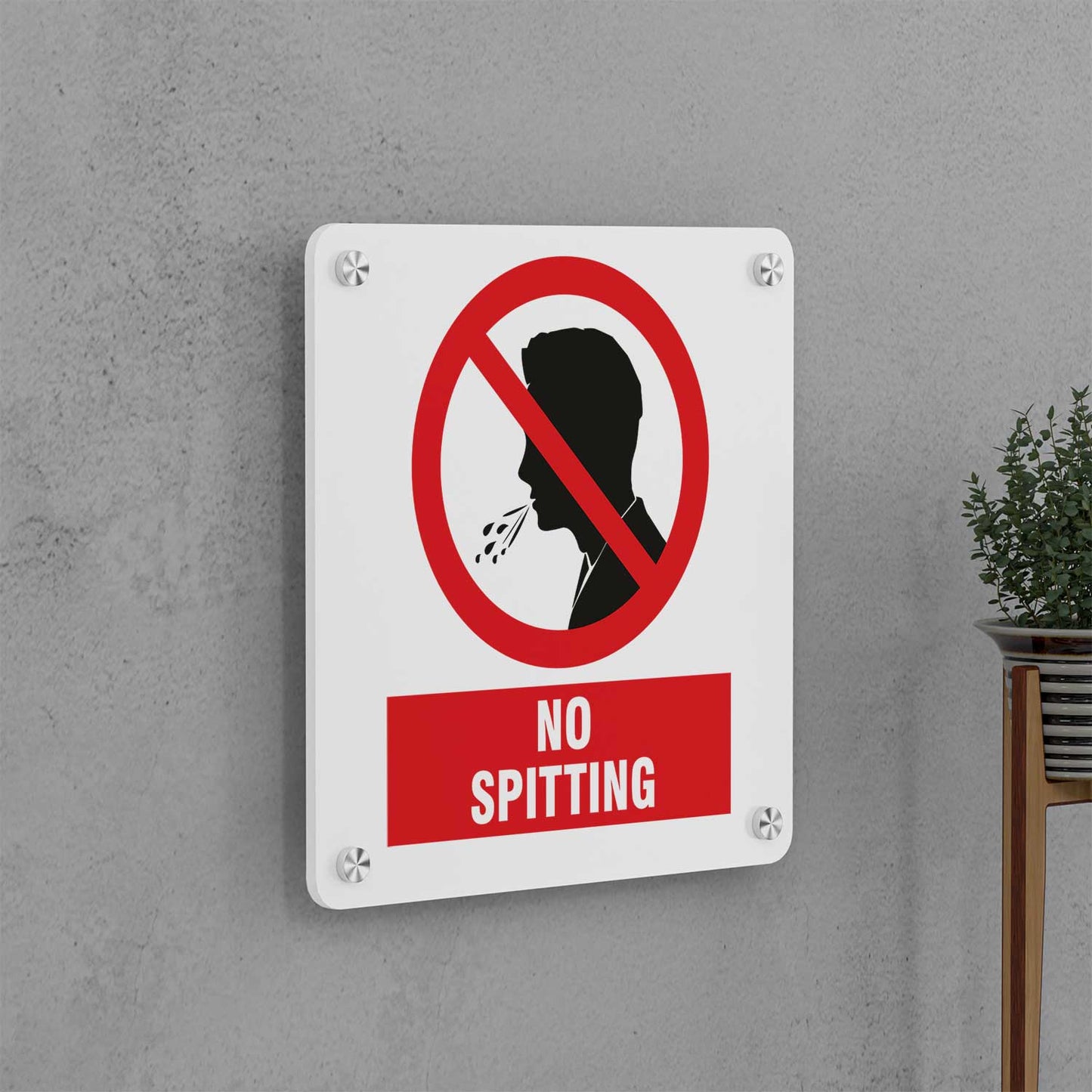 No Spitting Sign