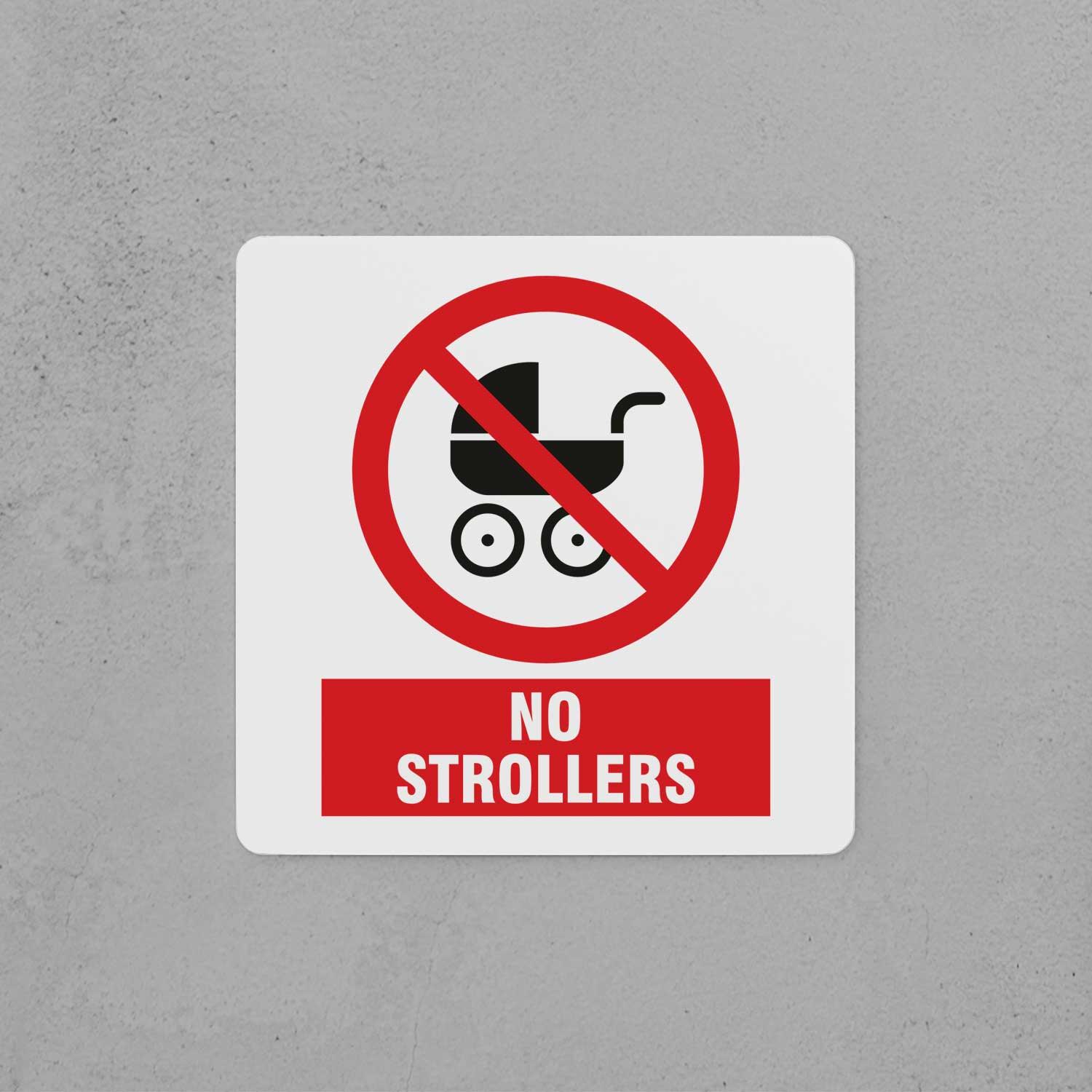 No Strollers Sign - Housenama