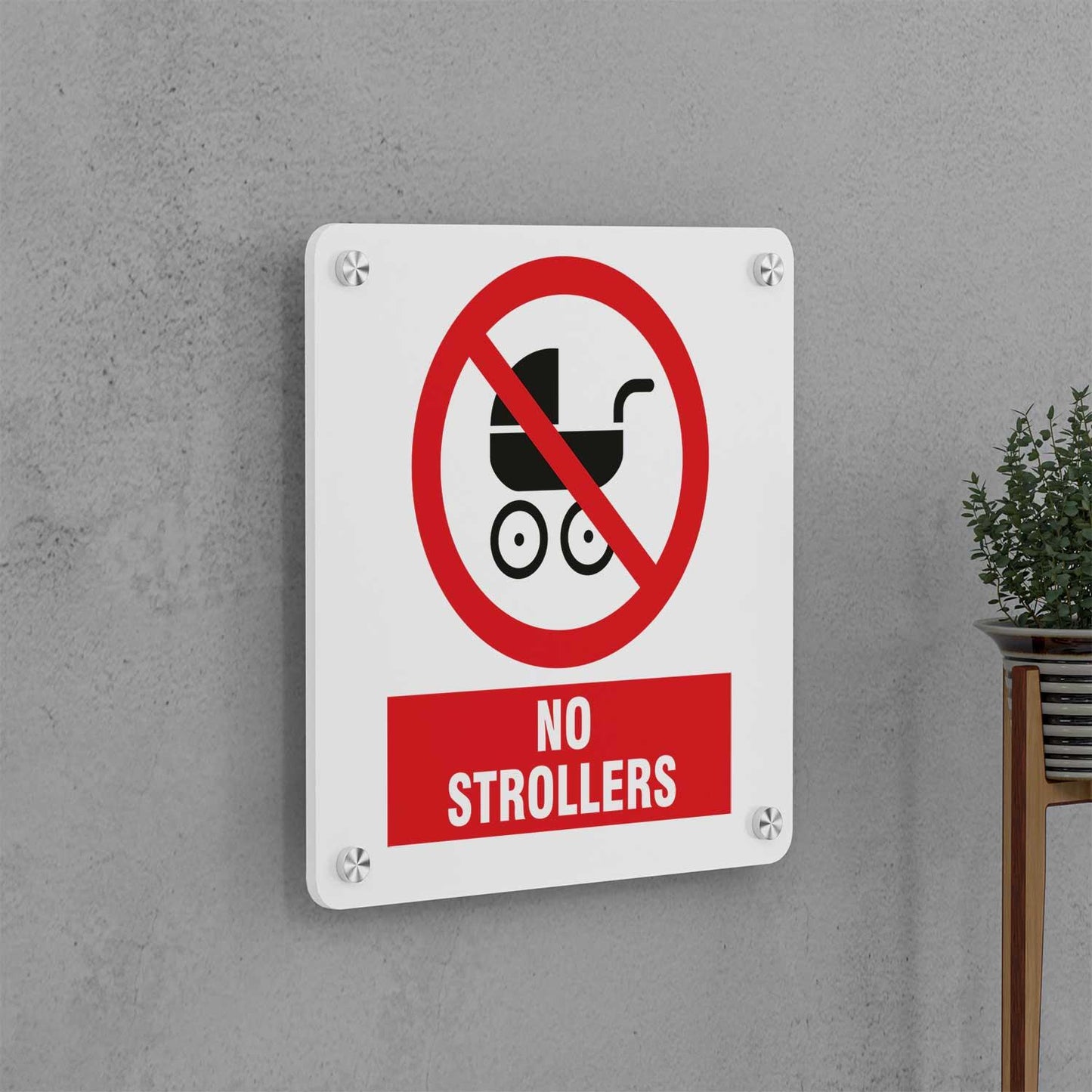 No Strollers Sign - Housenama