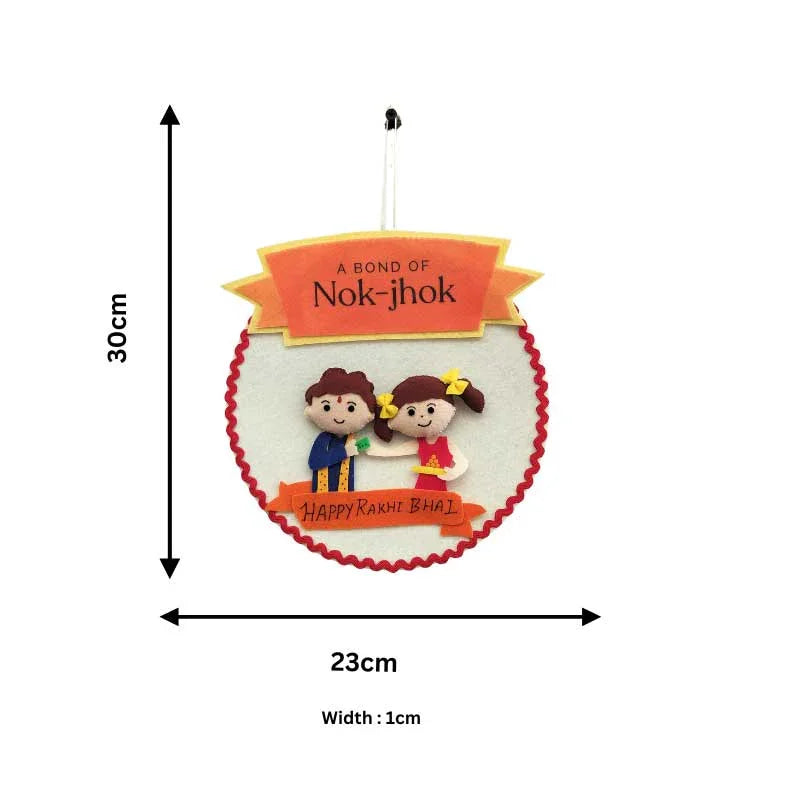 Nok-Jhok Felt Rakhi Wall Hanging