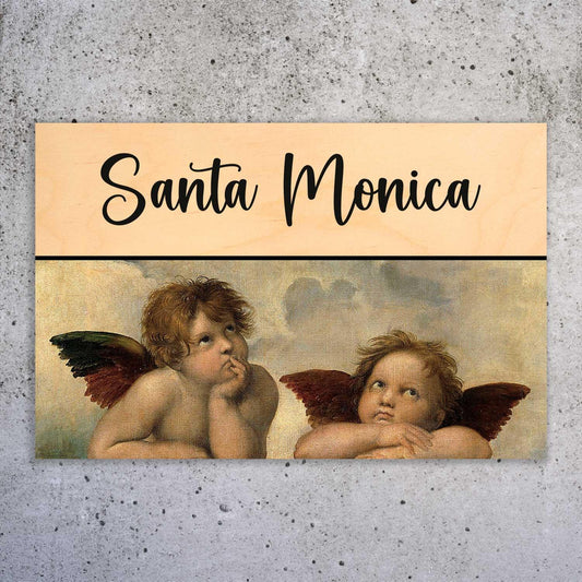 Raphael's Angels - Wooden Name Plate - Housenama