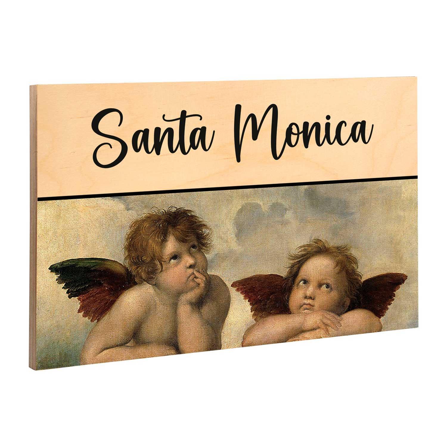 Raphael's Angels - Wooden Name Plate - Housenama