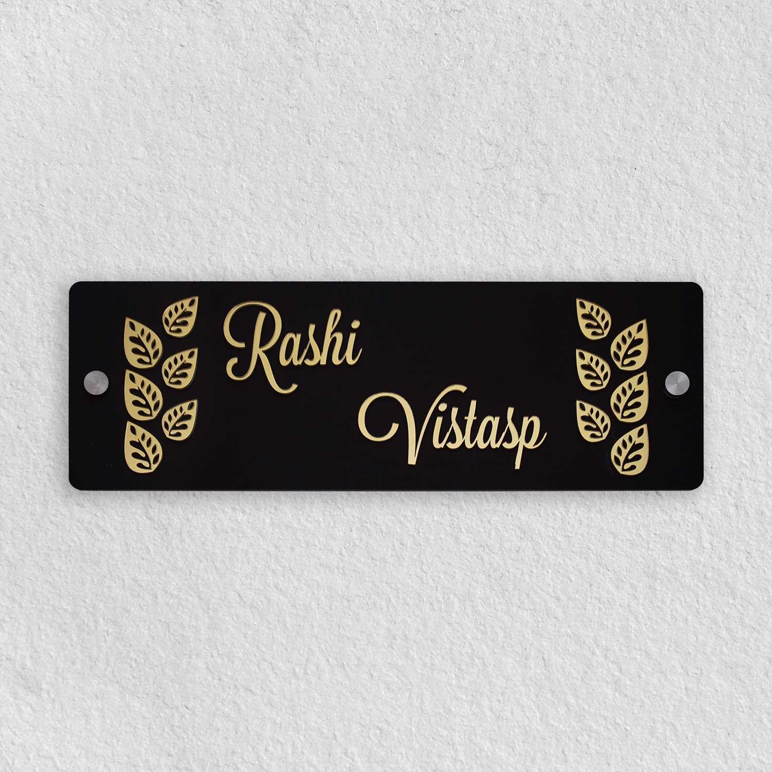 Rashi Vistasp Acrylic Name Plate | 12 inch × 4 inch | Weatherproof ...