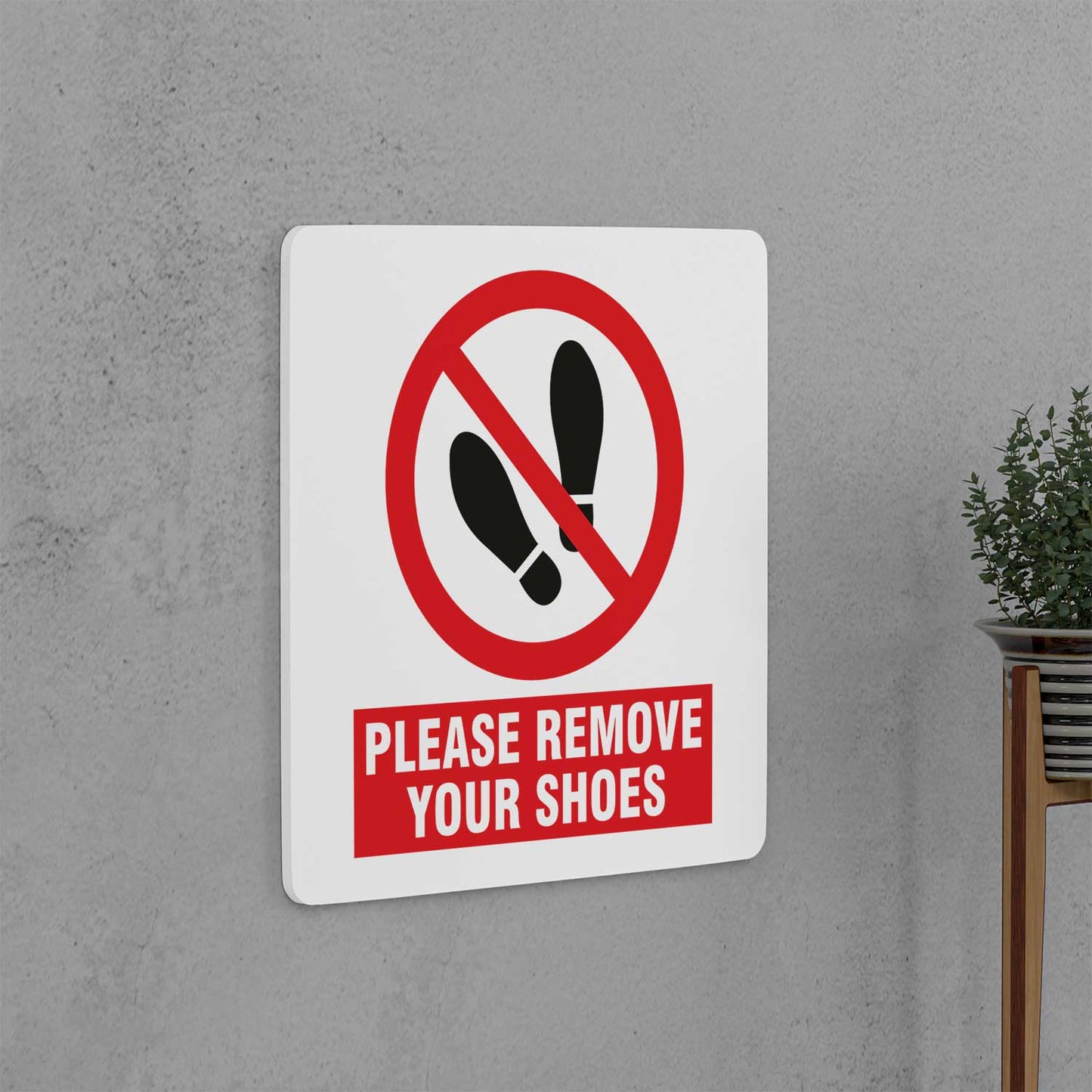 Remove Your Shoes Sign