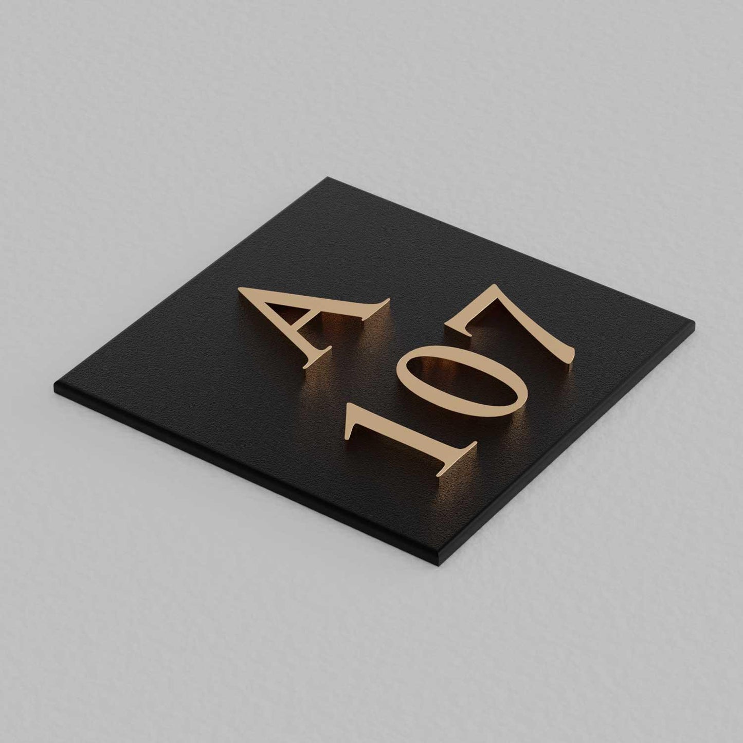 Bellissimo Brass Apartment Number Sign