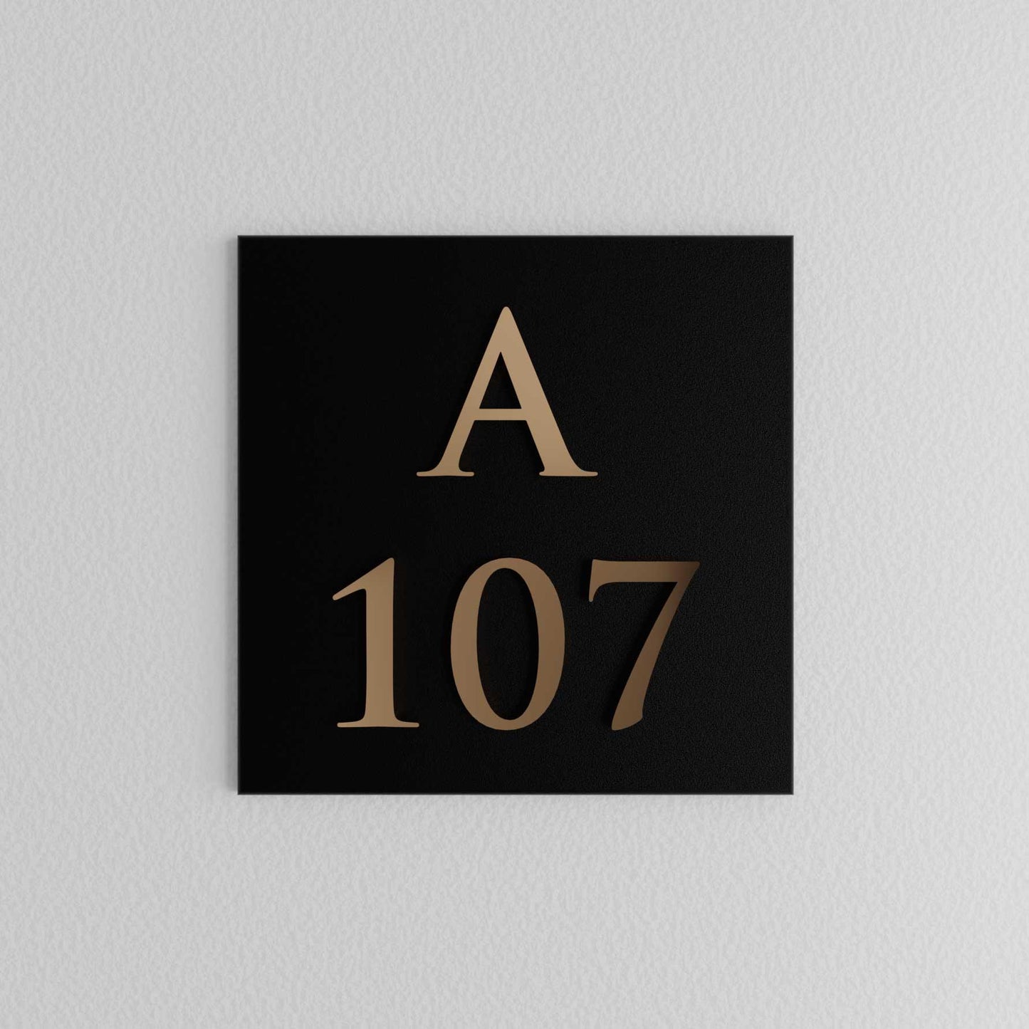 Bellissimo Brass Apartment Number Sign