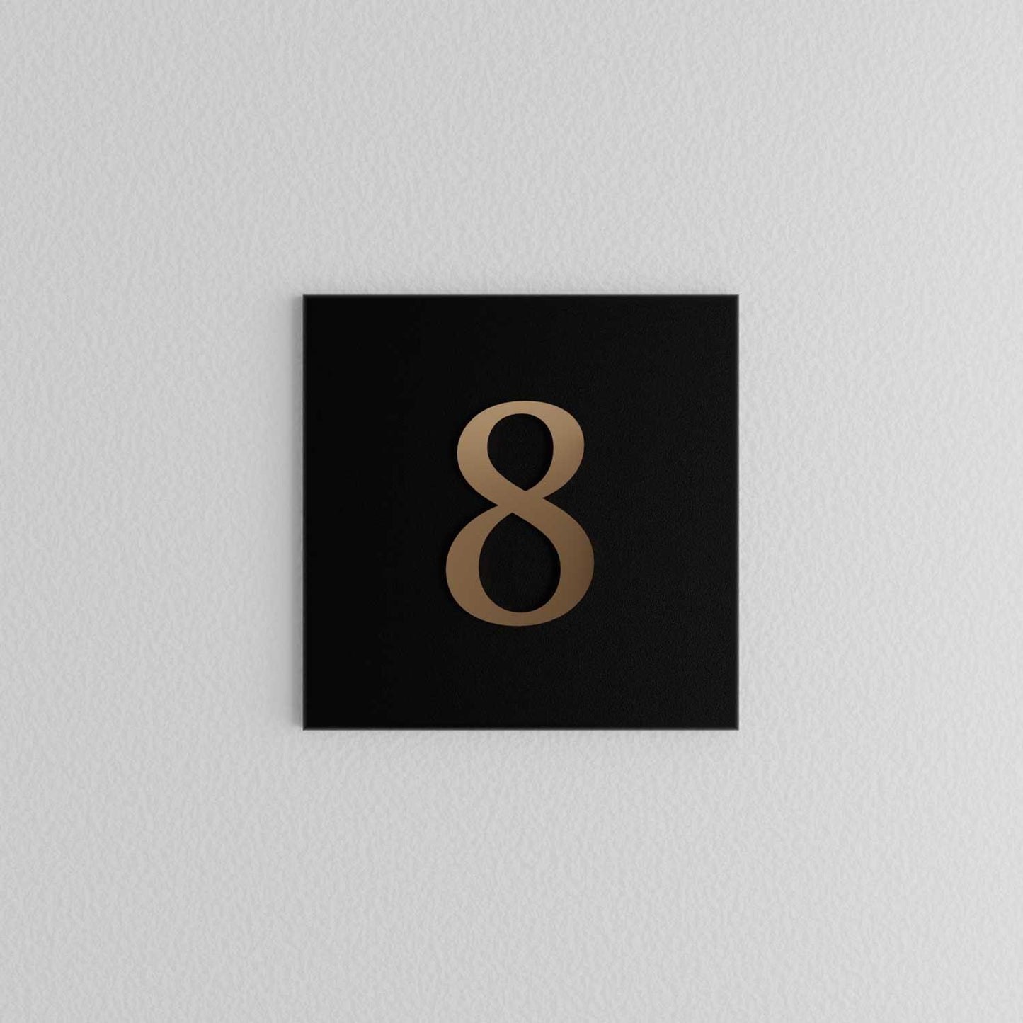 Bellissimo Brass Apartment Number Sign