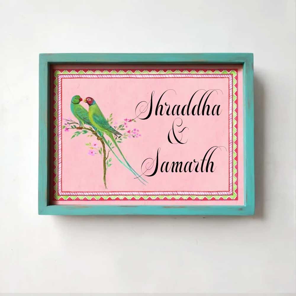 Shuk - Handcrafted Framed Nameplate