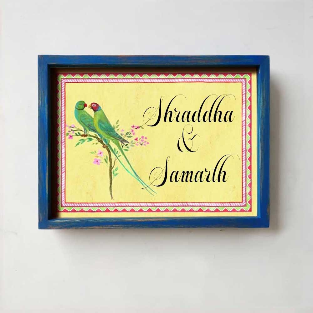 Shuk - Handcrafted Framed Nameplate