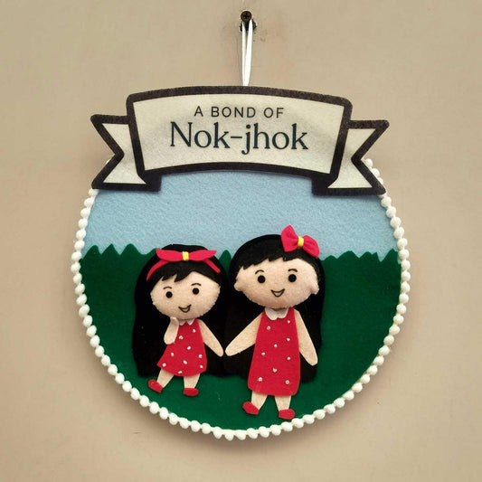 Sisterhood Tales - Felt Rakhi Wall Hanging