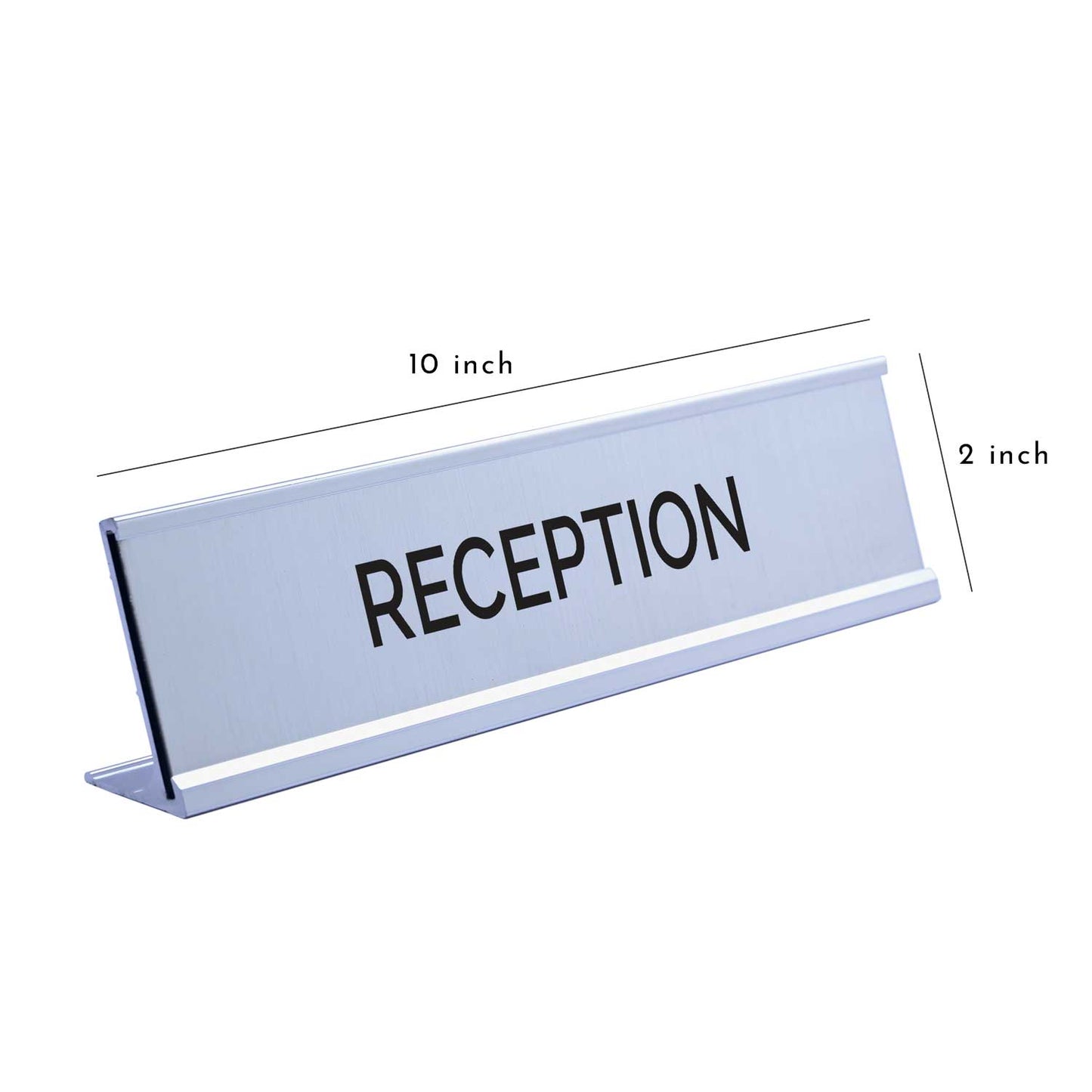 Slimline Reception Desk and Counter Sign