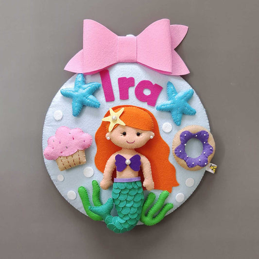 Little Mermaid - Felt Wall Hanging