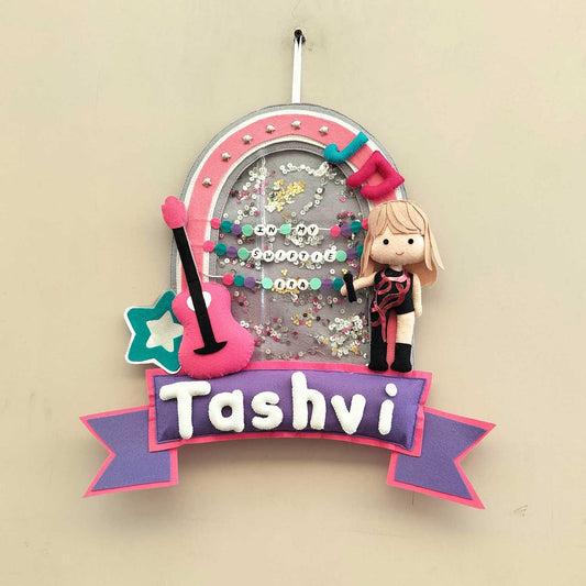 Swiftie Star - Felt Name Plate for Children