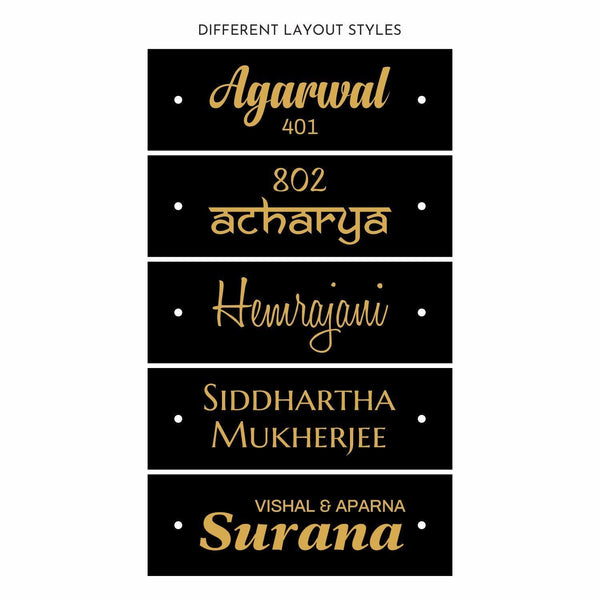 Teak Float Name Plate - Classic – Housenama
